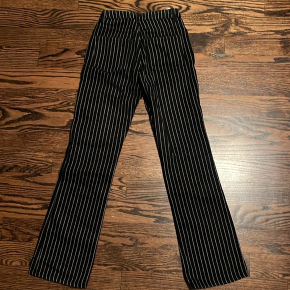 Reformation Georgia Pinstripe Flare Jeans Size 23 - Picture 4 of 4